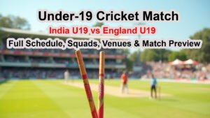 Read more about the article India U19 vs England U19 T20I Series 2025: Full Schedule, Squads, Venues & Match Preview