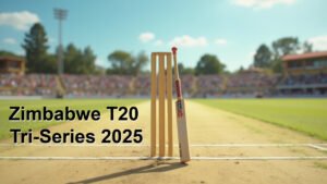Read more about the article Zimbabwe T20 Tri-Series 2025: Full Schedule, Squads, Venues & Live Info